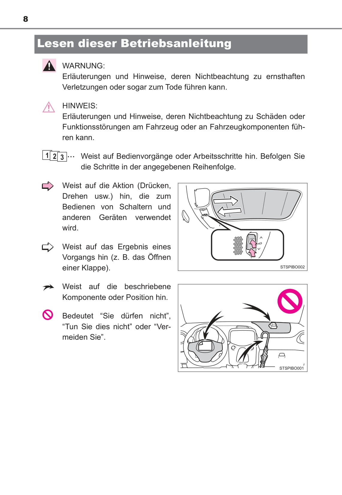 2017 Toyota Aygo Bedienungsanleitung | Deutsch