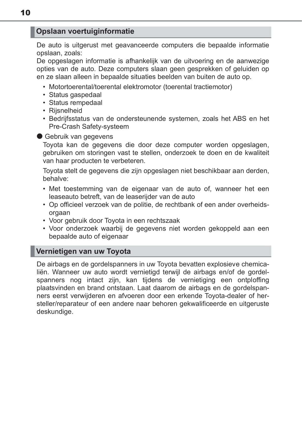 2019-2020 Toyota C-HR Gebruikershandleiding | Nederlands