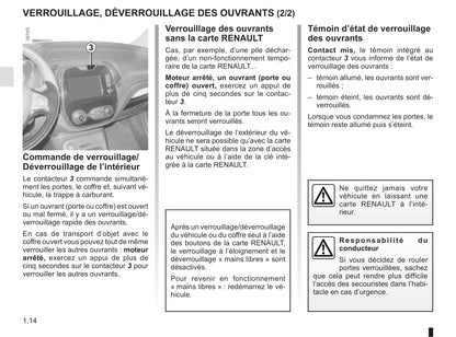 2016-2017 Renault Captur Owner's Manual | French