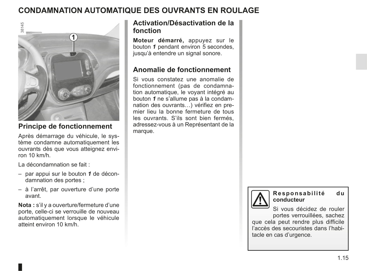 2016-2017 Renault Captur Bedienungsanleitung | Französisch
