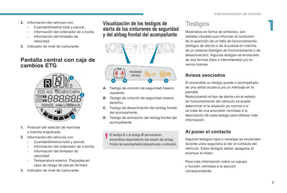 2018-2022 Peugeot 108 Bedienungsanleitung | Spanisch