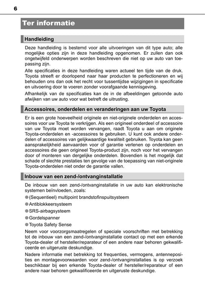 2018-2021 Toyota Aygo Manuel du propriétaire | Néerlandais