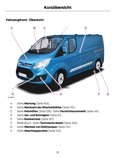 2015-2016 Ford Tourneo Custom / Transit Custom Manuel du propriétaire | Allemand