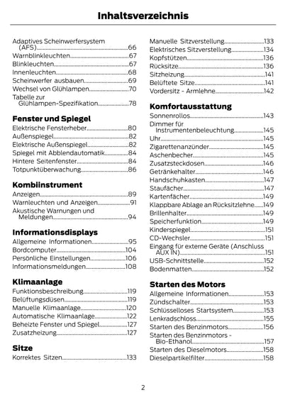 1997-2008 Ford Ka Manuel du propriétaire | Allemand