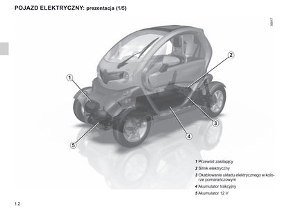 2020-2021 Renault Twizy Bedienungsanleitung | Polnisch