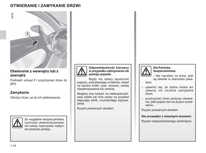 2020-2021 Renault Twizy Owner's Manual | Polish
