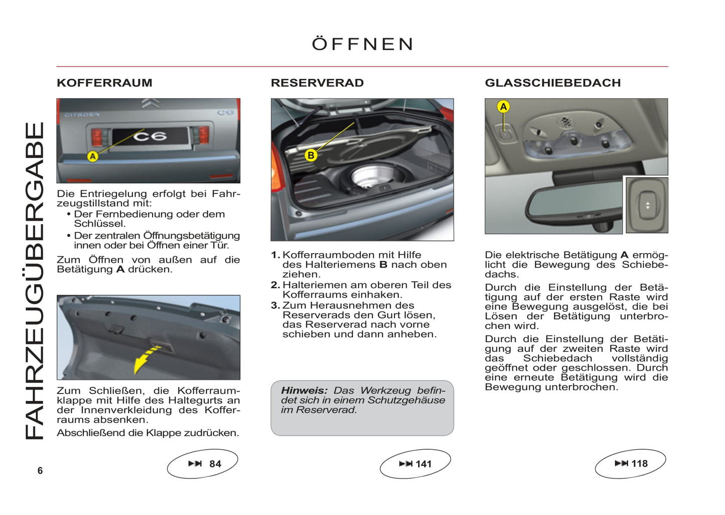 2011-2012 Citroën C6 Gebruikershandleiding | Duits