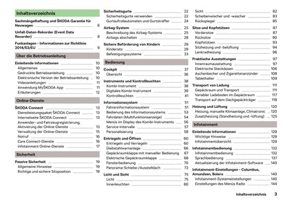 2020-2021 Skoda Kodiaq Gebruikershandleiding | Duits
