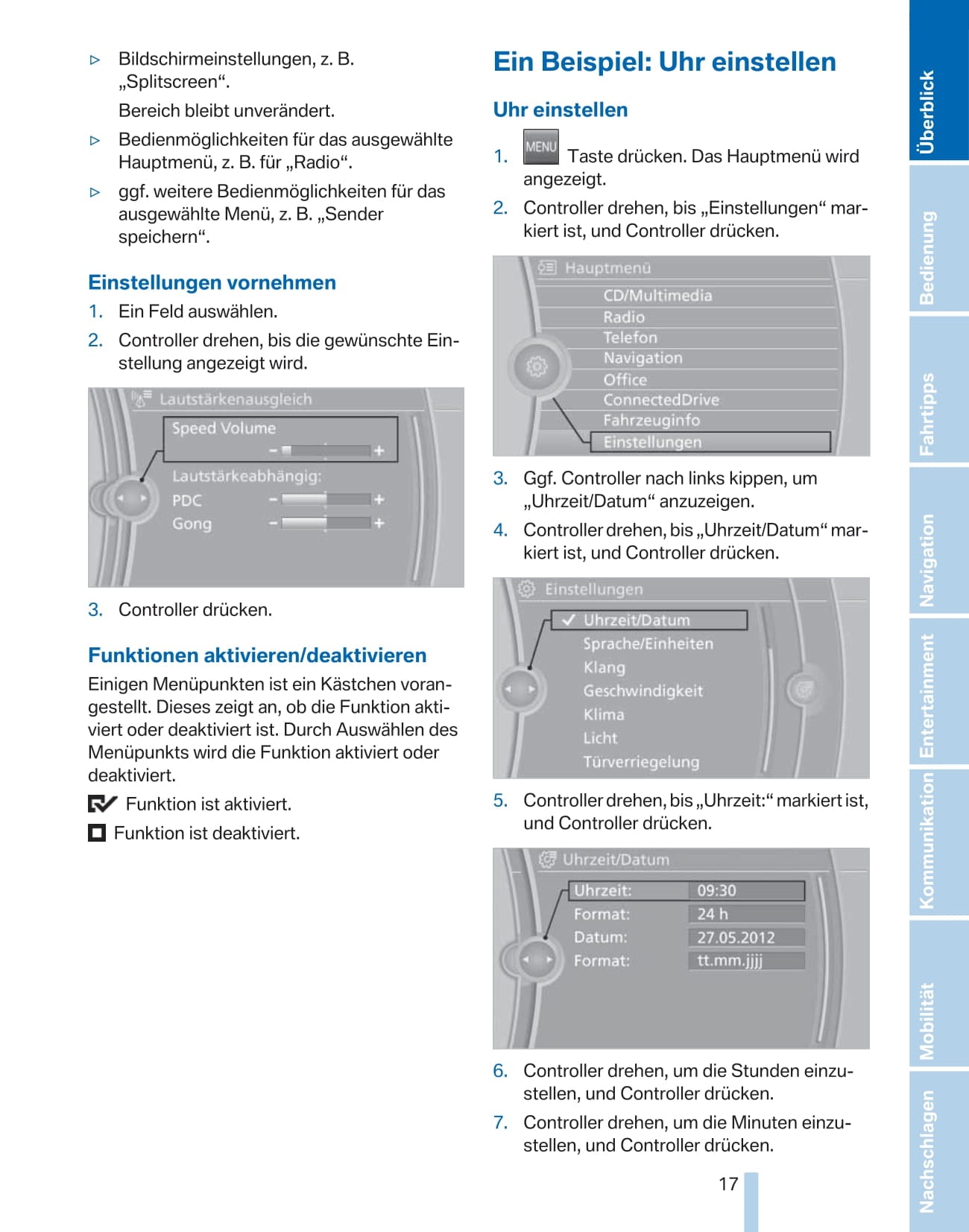 2011-2012 BMW 1 Series Owner's Manual | German