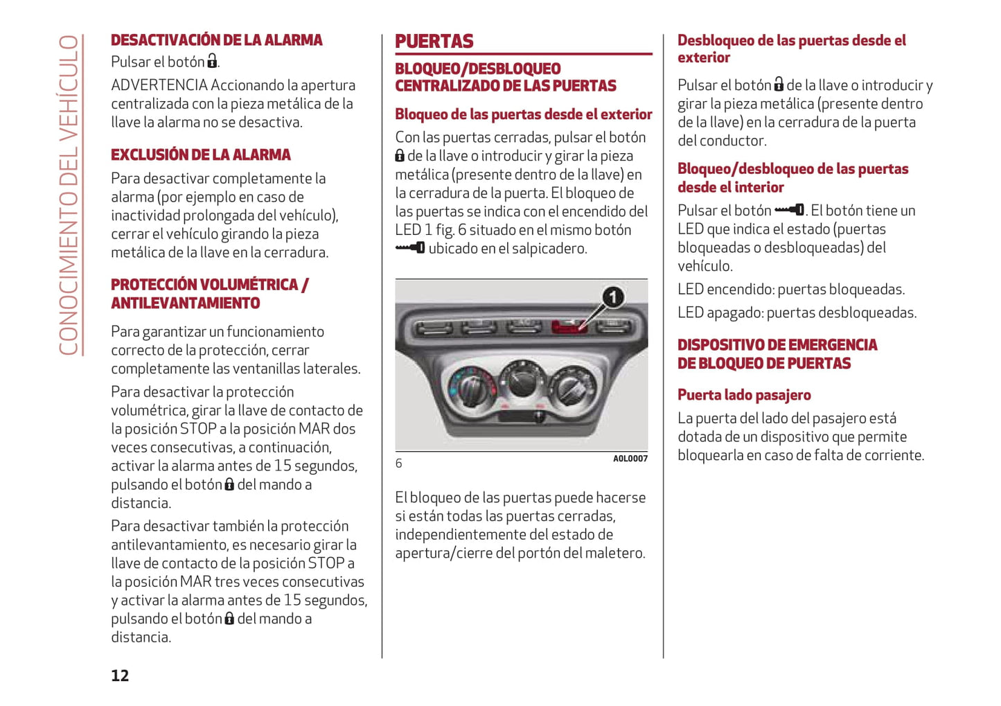 2016-2018 Alfa Romeo 4C Bedienungsanleitung | Spanisch