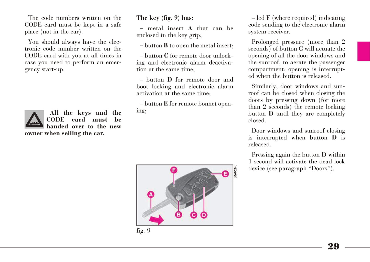 2008-2012 Lancia Thesis Gebruikershandleiding | Engels