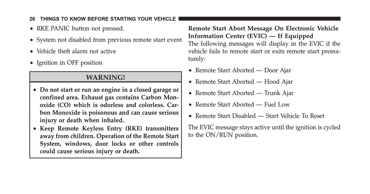 2012 Dodge Charger Bedienungsanleitung | Englisch