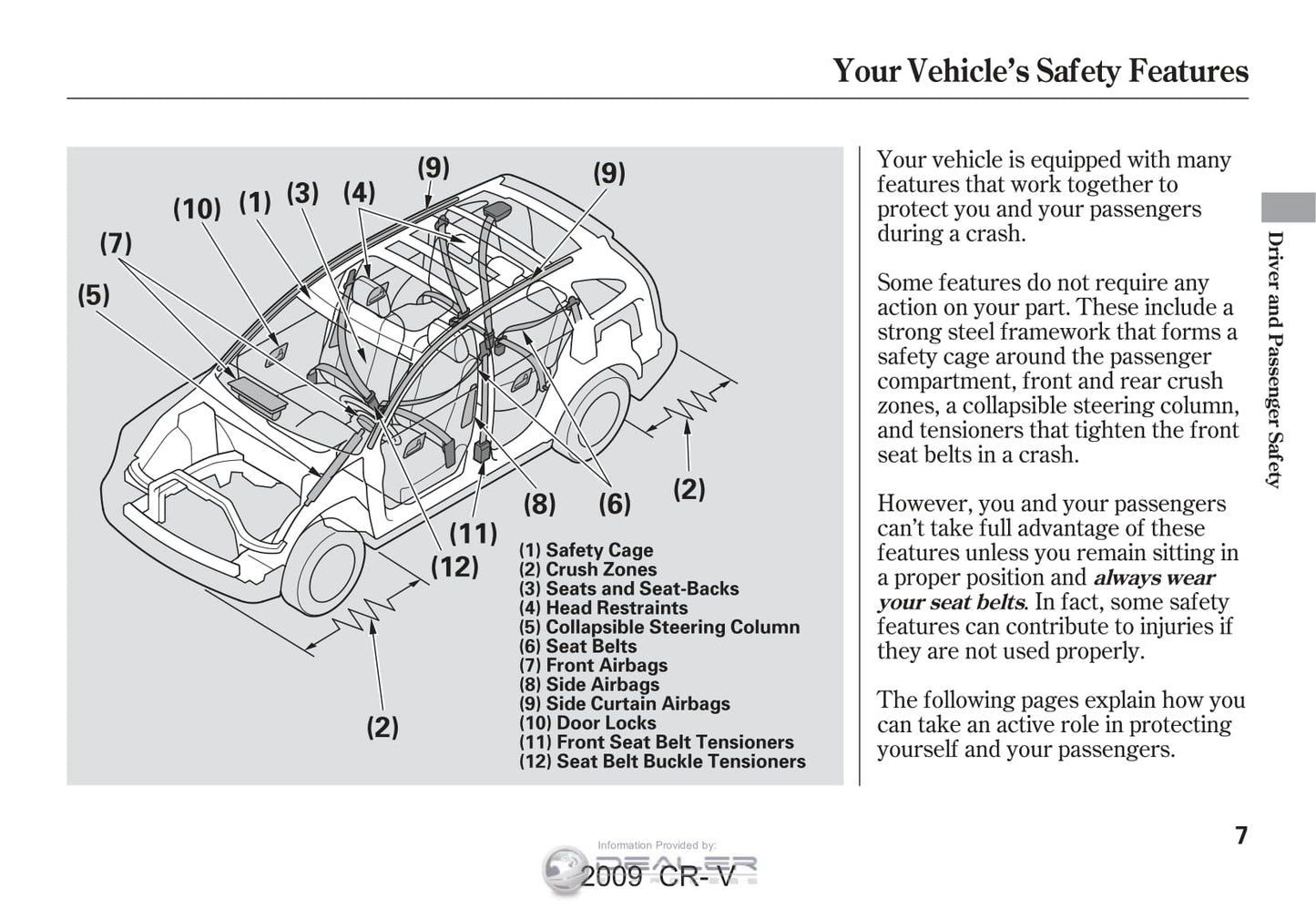 2009 Honda CR-V Owner's Manual | English