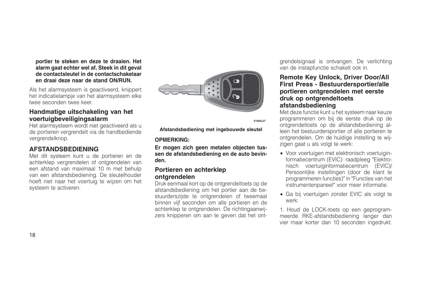 2011-2012 Jeep Compass Gebruikershandleiding | Nederlands