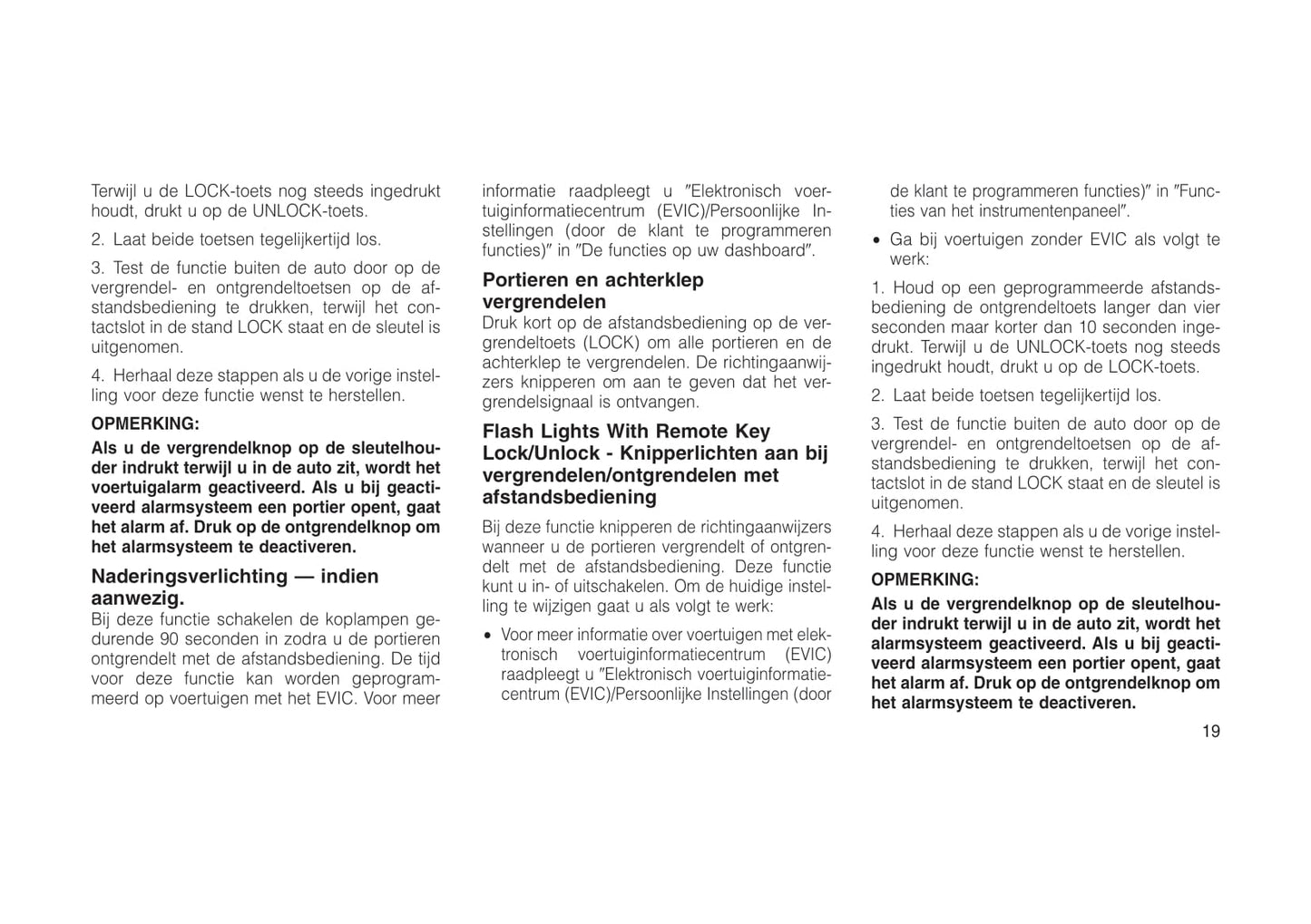 2011-2013 Jeep Compass Bedienungsanleitung | Niederländisch
