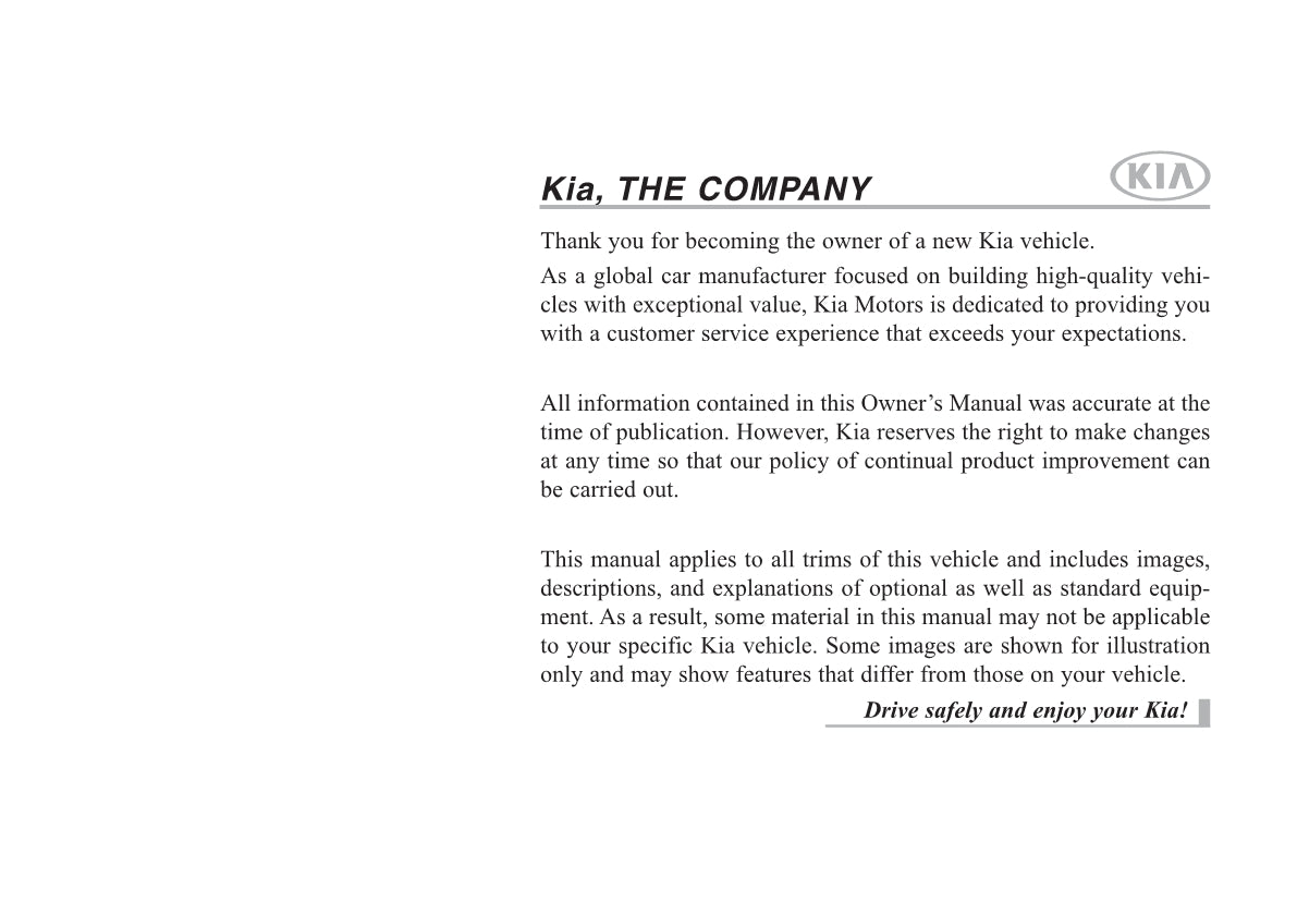 2021 Kia Sportage Owner's Manual | English