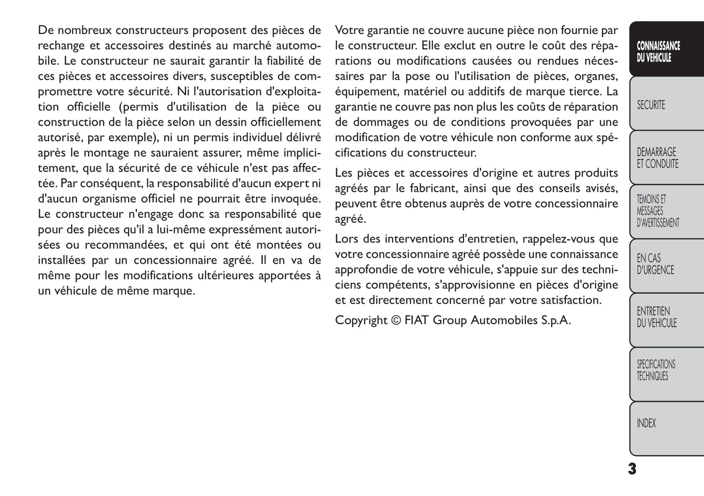 2014-2015 Fiat Freemont Gebruikershandleiding | Frans