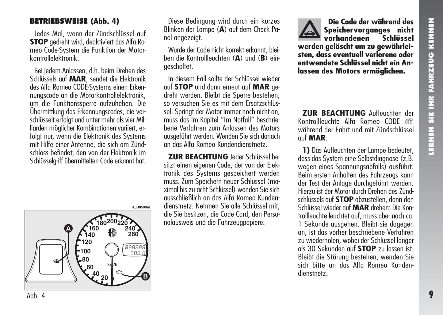 2003-2005 Alfa Romeo 156 Owner's Manual | German