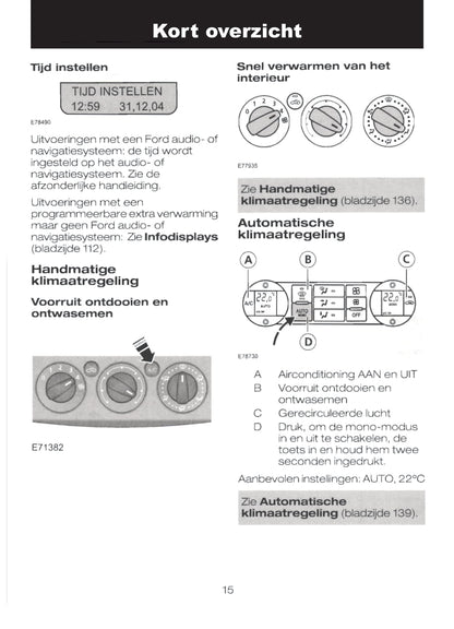 2004-2008 Ford Focus Bedienungsanleitung | Niederländisch