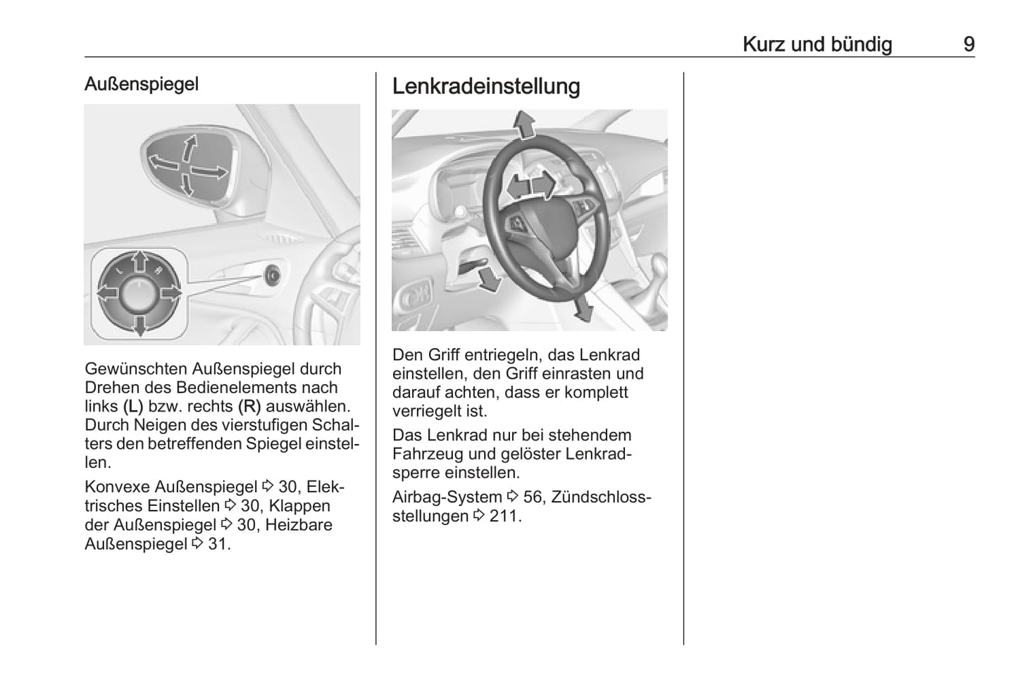 2017-2018 Opel Zafira/Zafira Tourer Owner's Manual | German