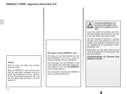 2016-2017 Renault Clio Owner's Manual | Dutch