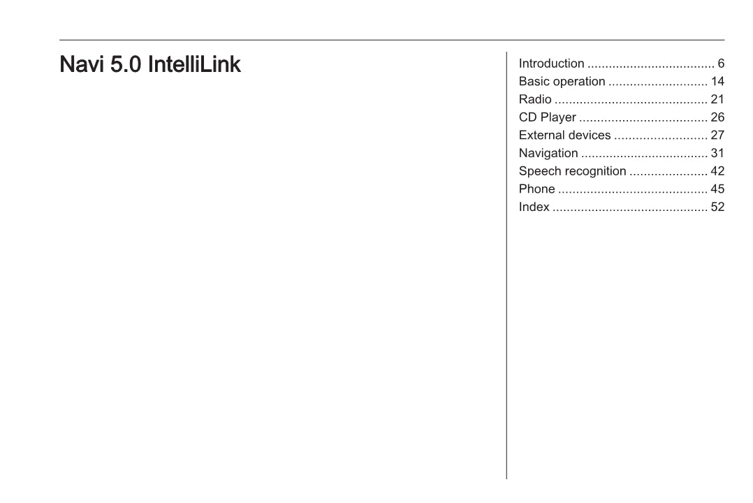 Opel Grandland X Owner's Infotainment Manual 2017 - 2021