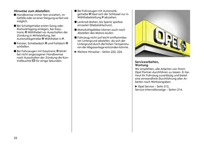 2003-2006 Opel Combo/Corsa Owner's Manual | German
