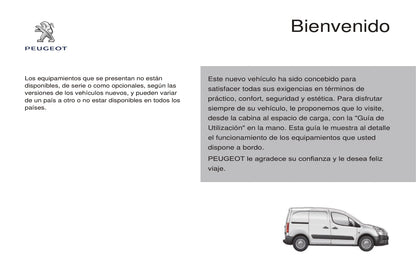 2014-2015 Peugeot Partner Bedienungsanleitung | Spanisch