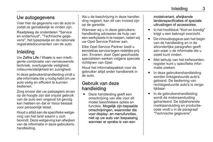 2019-2021 Opel Zafira Life Owner's Manual | Dutch