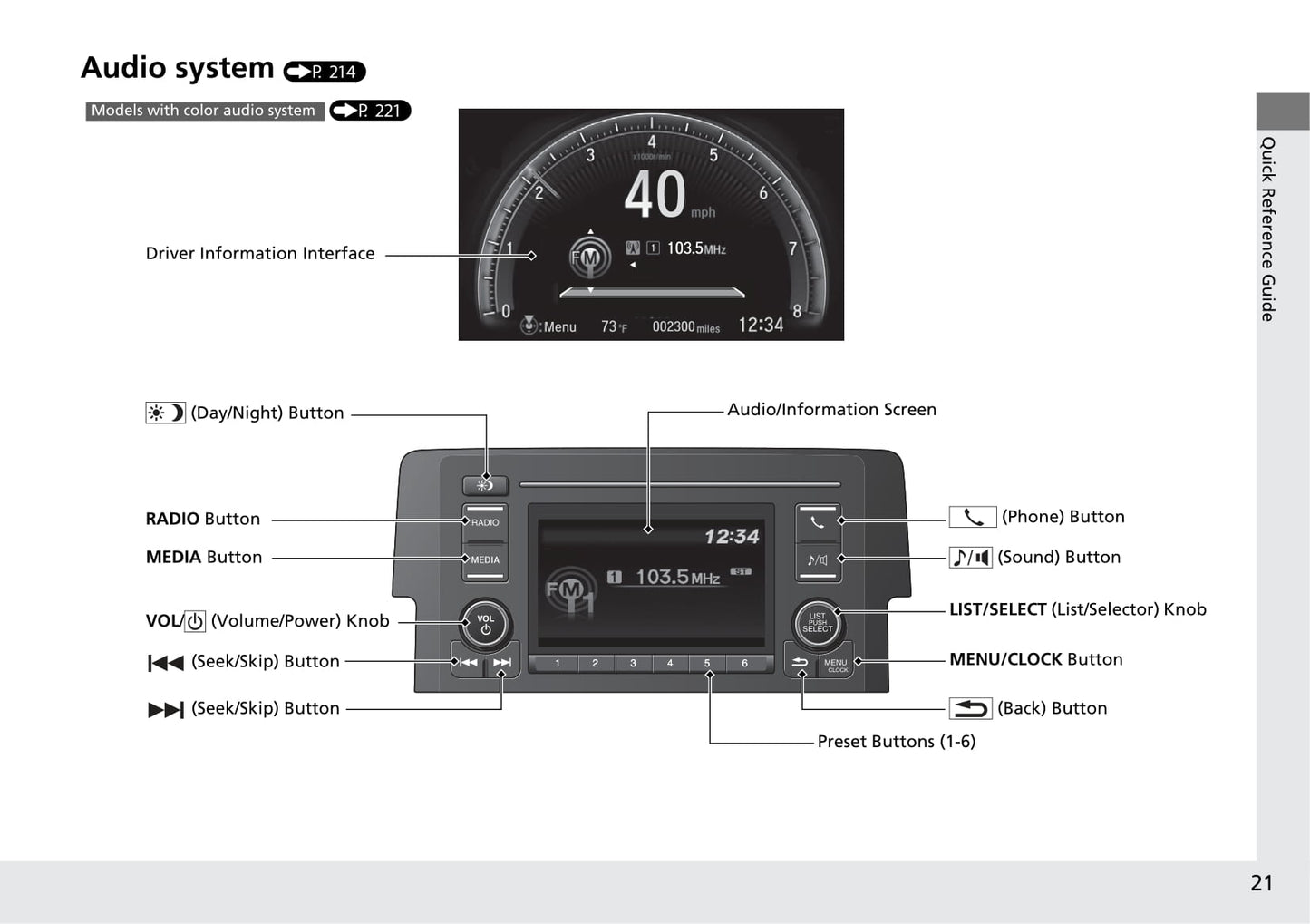 2019 Honda Civic Sedan Gebruikershandleiding | Engels