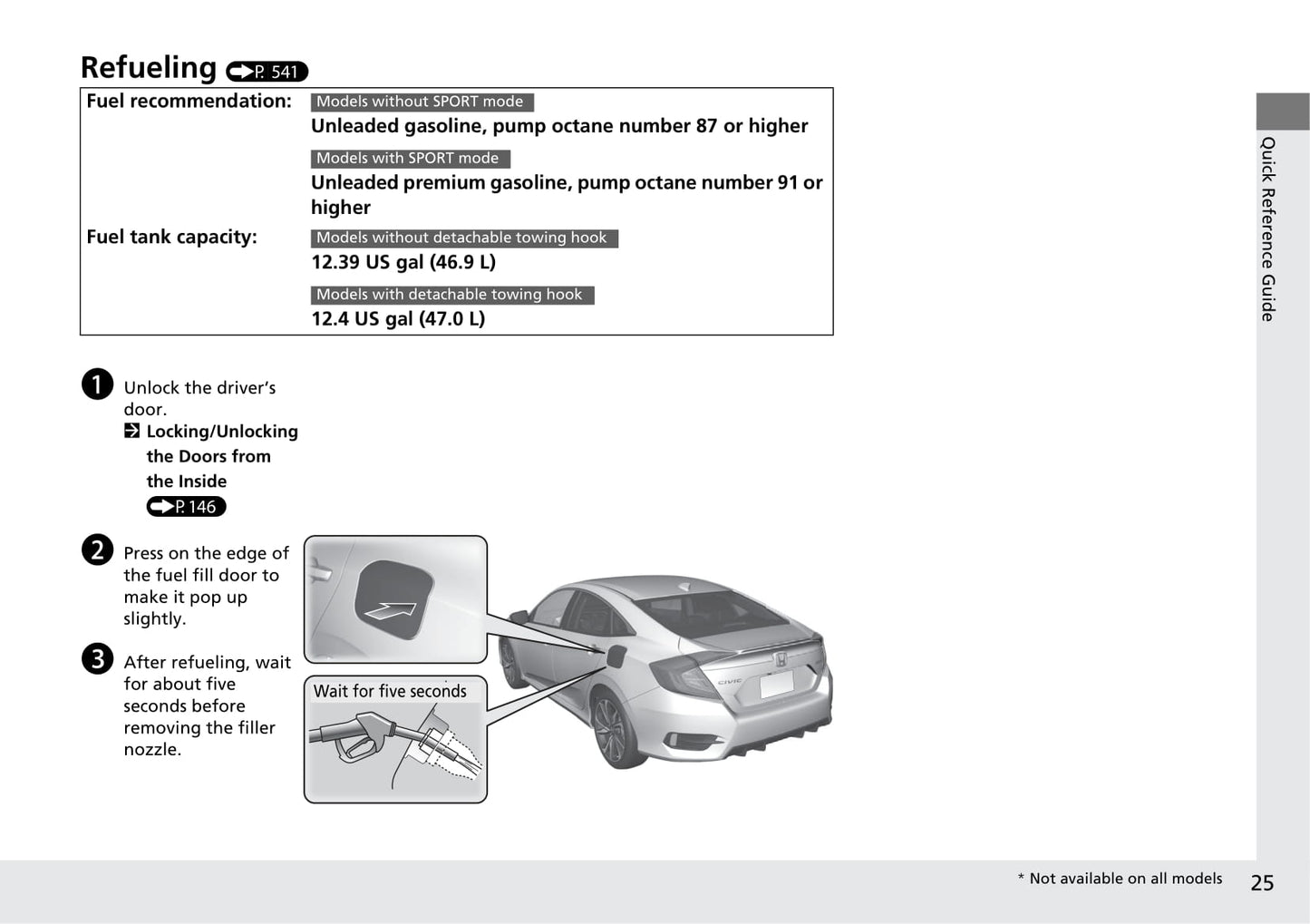 2019 Honda Civic Sedan Owner's Manual | English