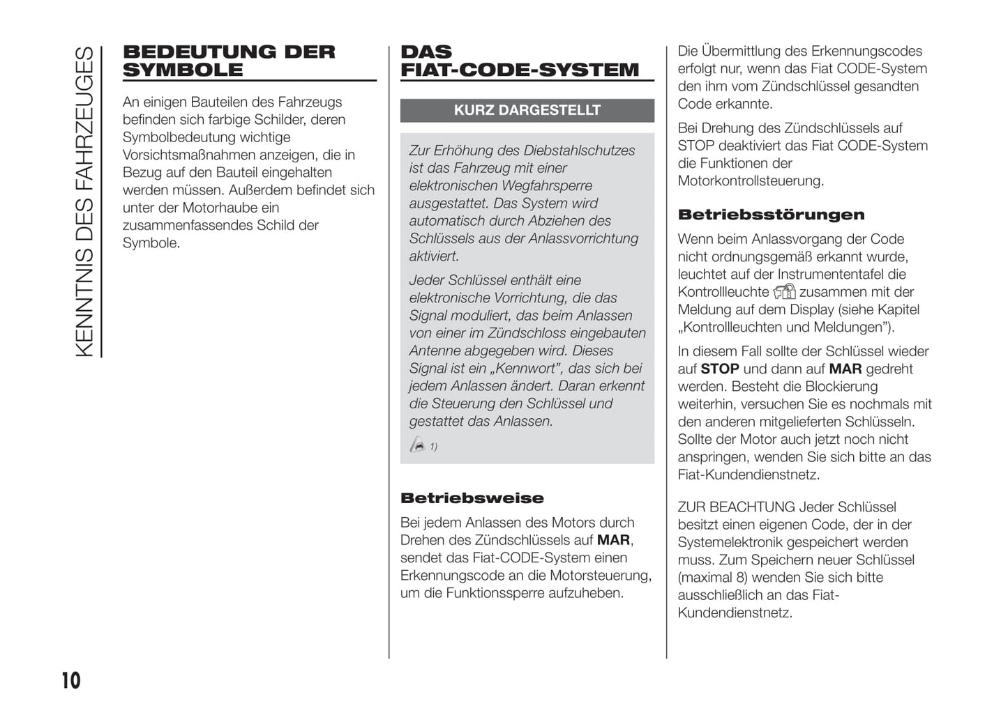 2015-2016 Fiat Ducato Owner's Manual | German