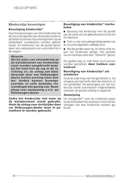 1999-2001 Volkswagen Polo Bedienungsanleitung | Niederländisch
