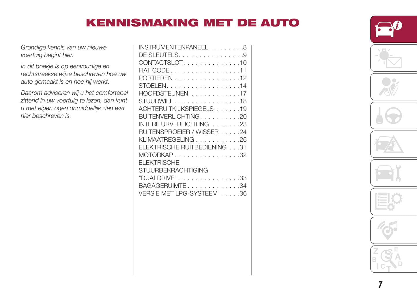 2015-2017 Fiat Tipo Manuel du propriétaire | Néerlandais