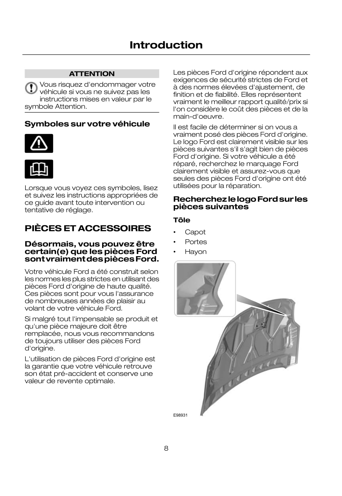 2008-2009 Ford Kuga Bedienungsanleitung | Französisch