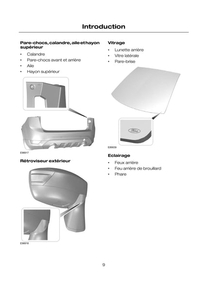 2008-2009 Ford Kuga Bedienungsanleitung | Französisch