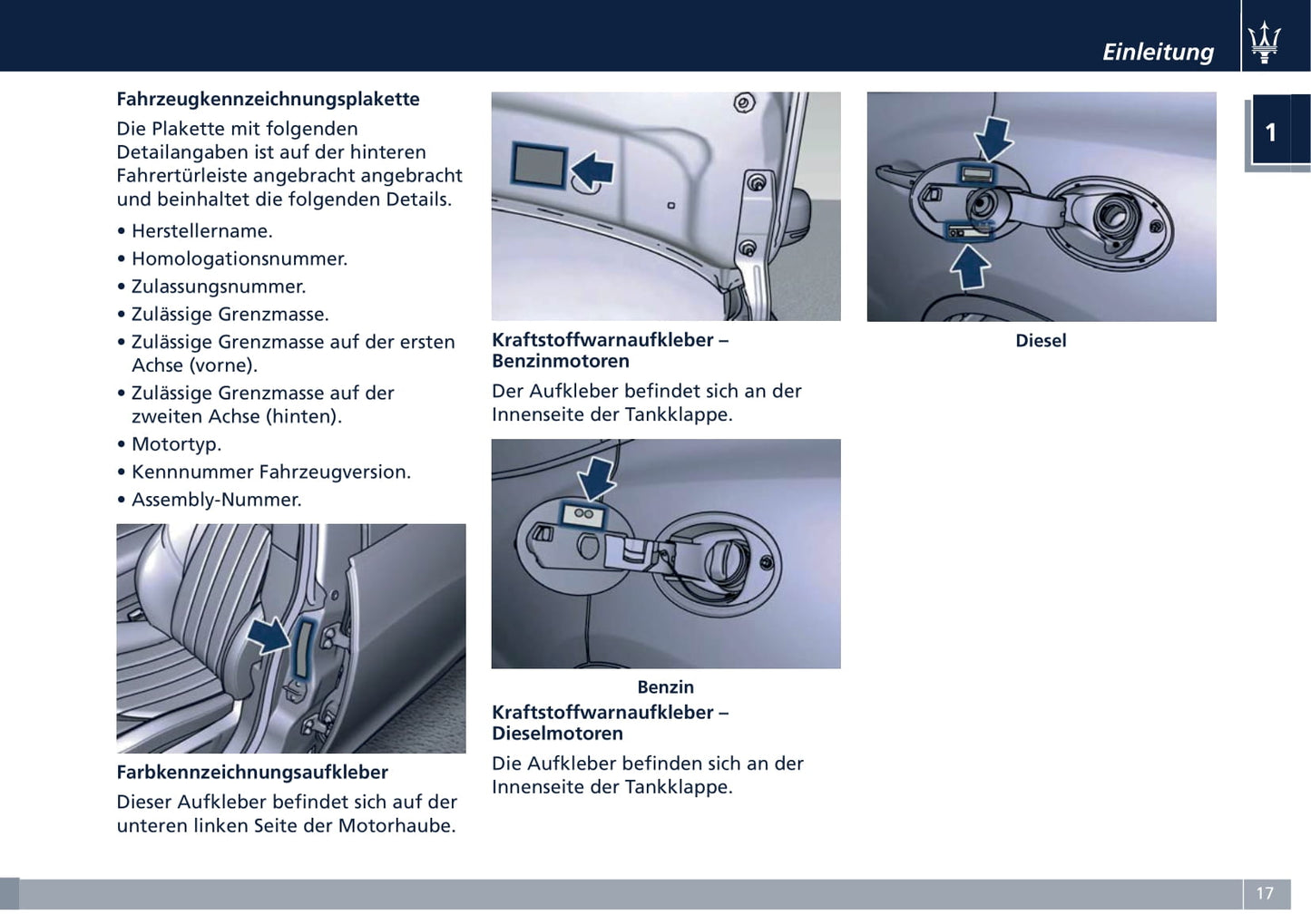 2016-2020 Maserati Levante Bedienungsanleitung | Deutsch