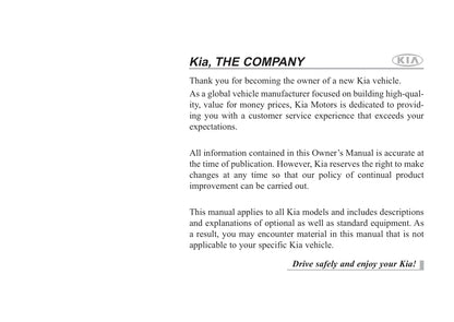 2014 Kia Sorento Owner's Manual | English