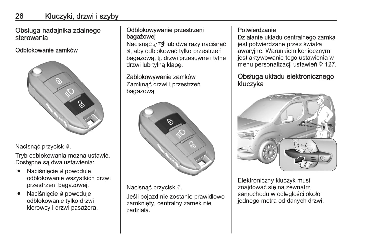 2020 Opel Combo Bedienungsanleitung | Polnisch