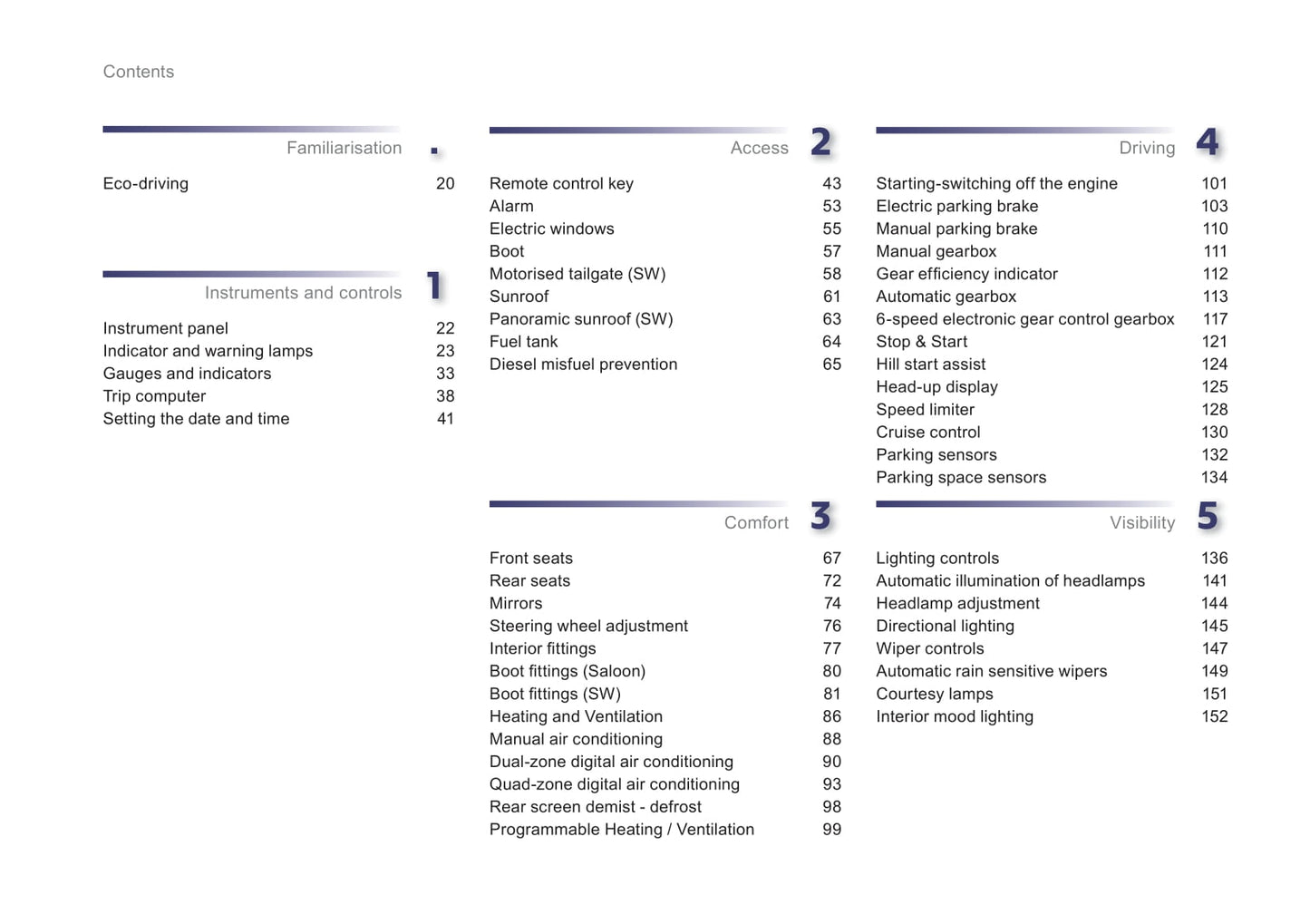 2012-2014 Peugeot 508 Owner's Manual | English