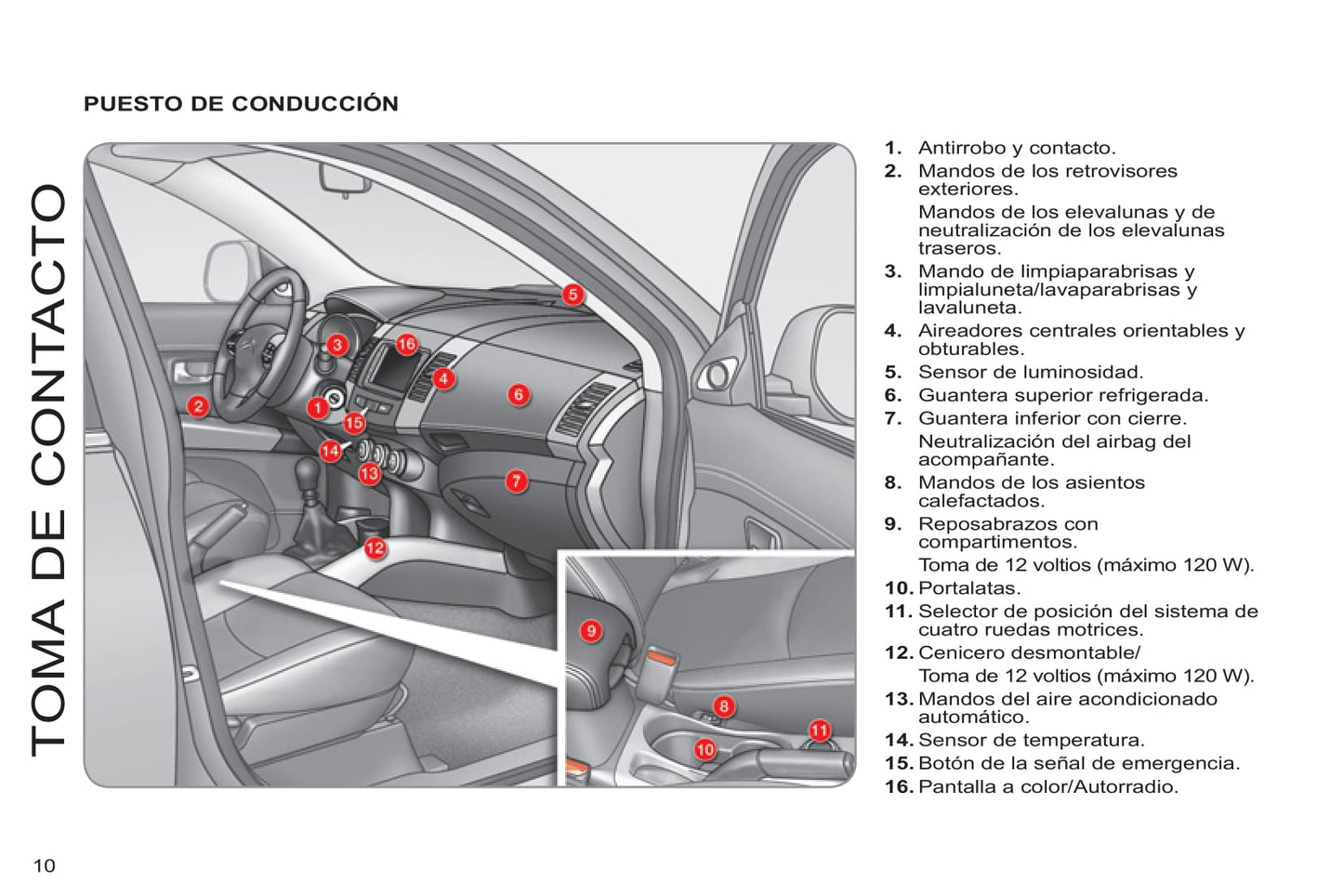 2007-2012 Citroën C-Crosser Manuel du propriétaire | Espagnol