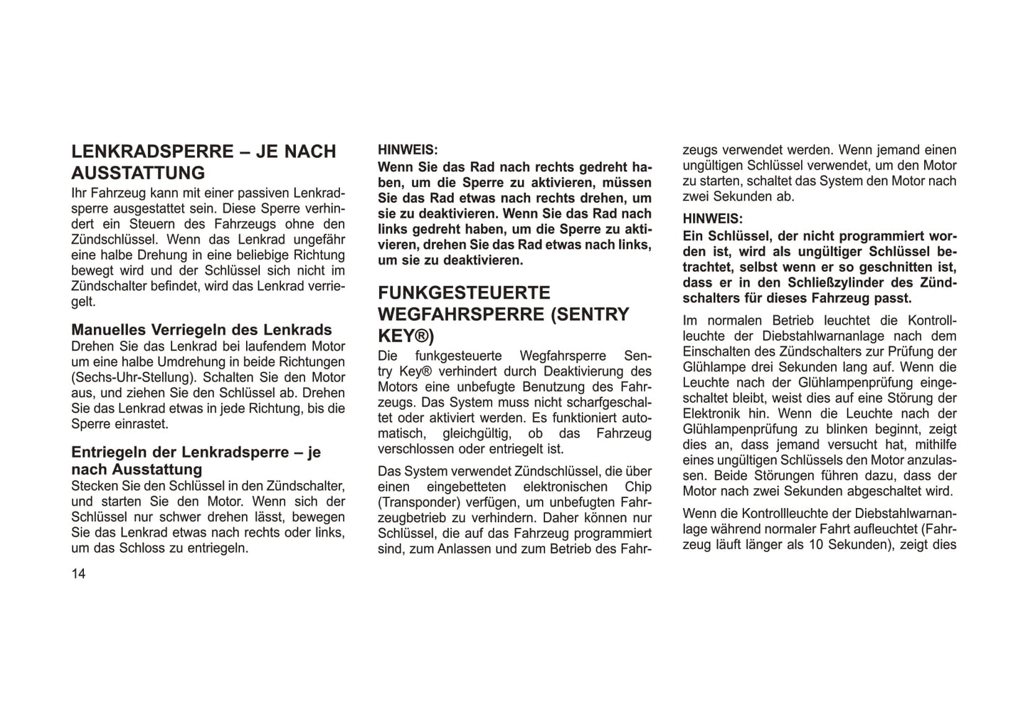 2011-2013 Jeep Compass Bedienungsanleitung | Deutsch