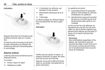 2016-2017 Opel Antara Owner's Manual | French