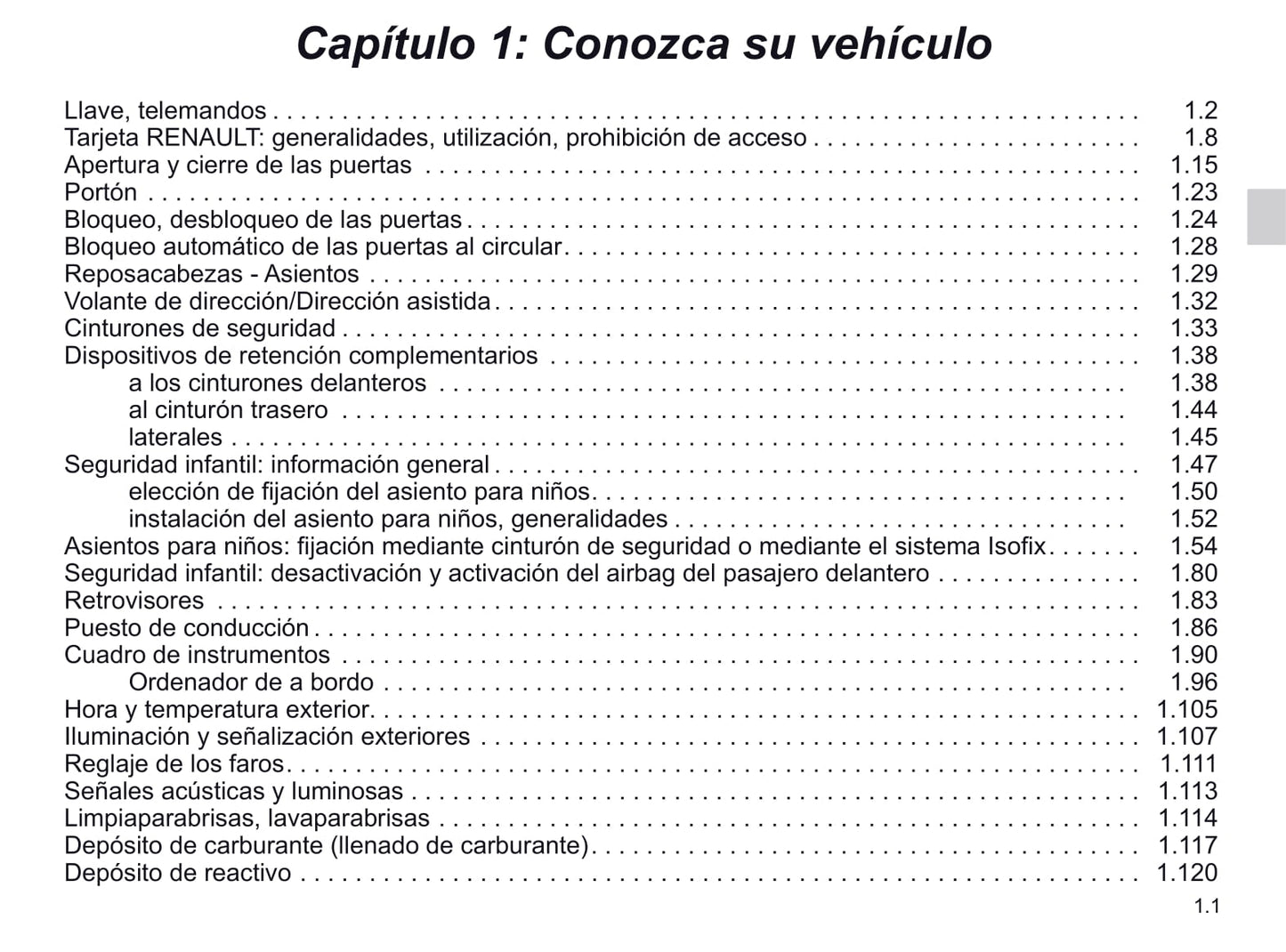 2020-2021 Renault Trafic Gebruikershandleiding | Spaans