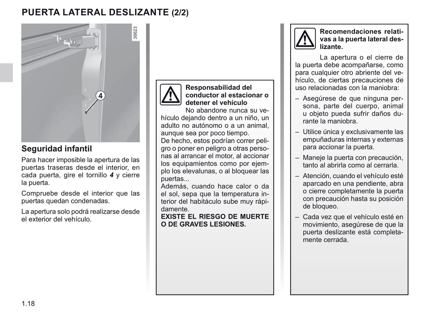 2020-2021 Renault Trafic Owner's Manual | Spanish