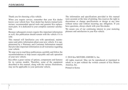2019 Kia Niro Hybrid Owner's Manual | English