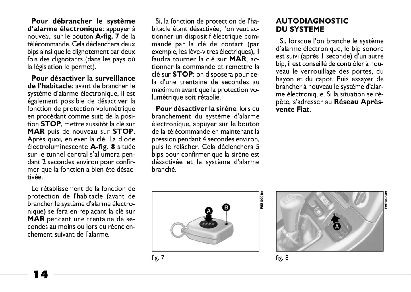 2003-2004 Fiat Barchetta Bedienungsanleitung | Französisch