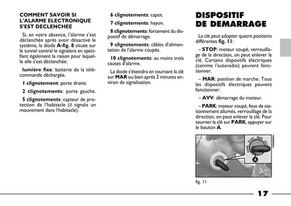 2003-2004 Fiat Barchetta Gebruikershandleiding | Frans