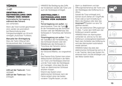 2020-2021 Fiat Tipo Bedienungsanleitung | Deutsch