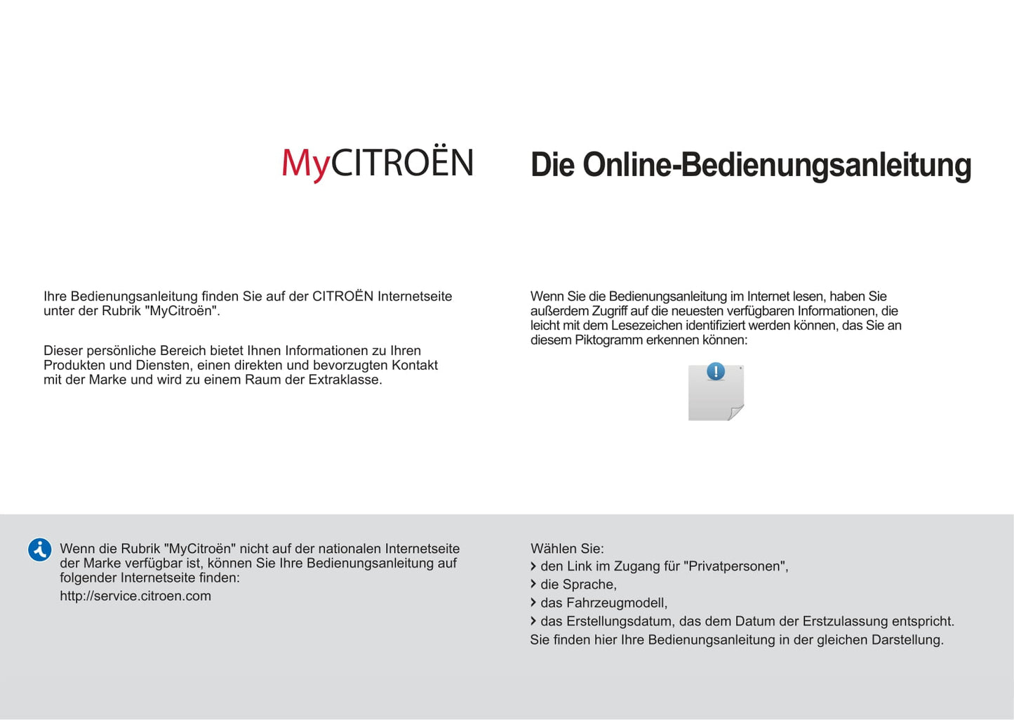 2012-2014 Citroën C1 Bedienungsanleitung | Deutsch